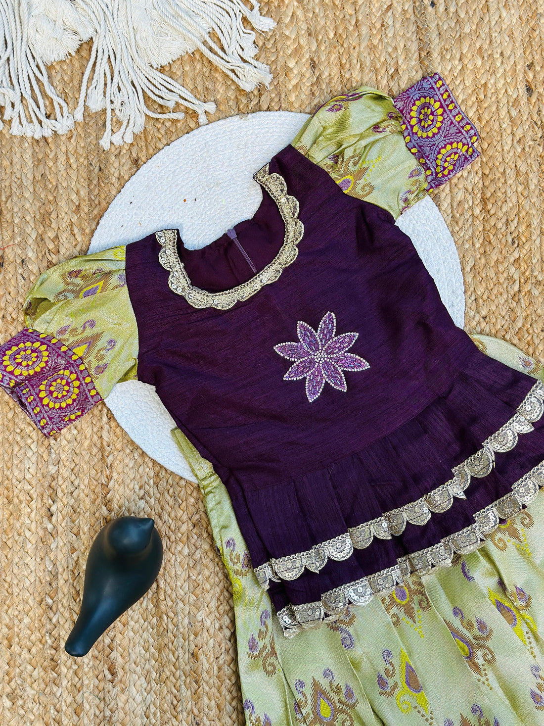 Trendy Weaving Work Art Silk Lahenga Choli